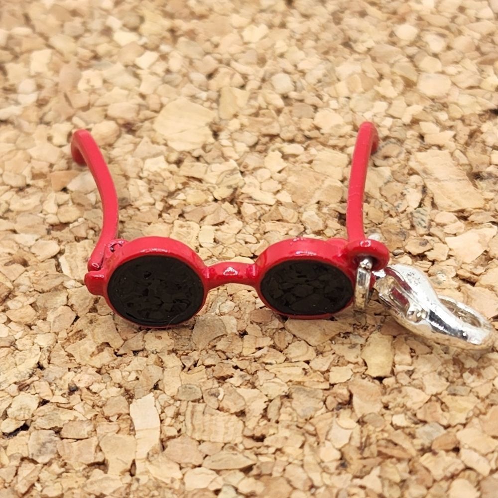 5/$21 Red And Black Sunnies Shades Sunglasses Charm For Pandora